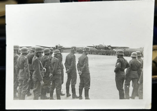 German WWII Luftwaffe Ceremonial Airfield Photo DO-17 Bomber