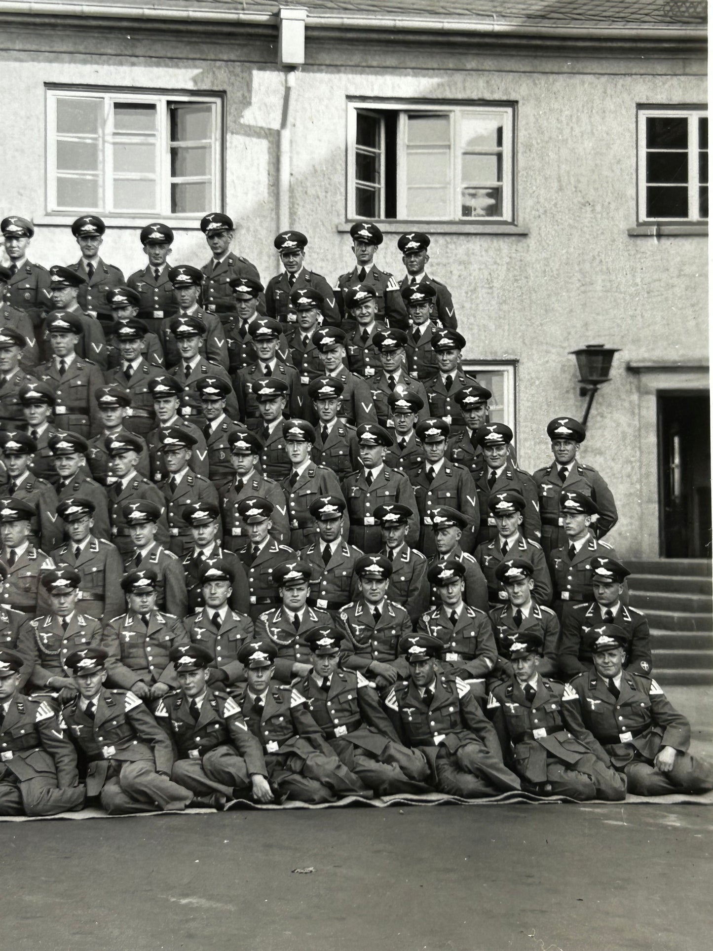 German WWII Photo Large Size Photo Of Luftwaffe Unit