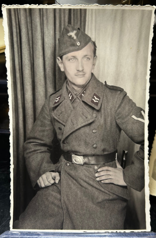 German WWII Luftwaffe Portrait (Slightly Colored)