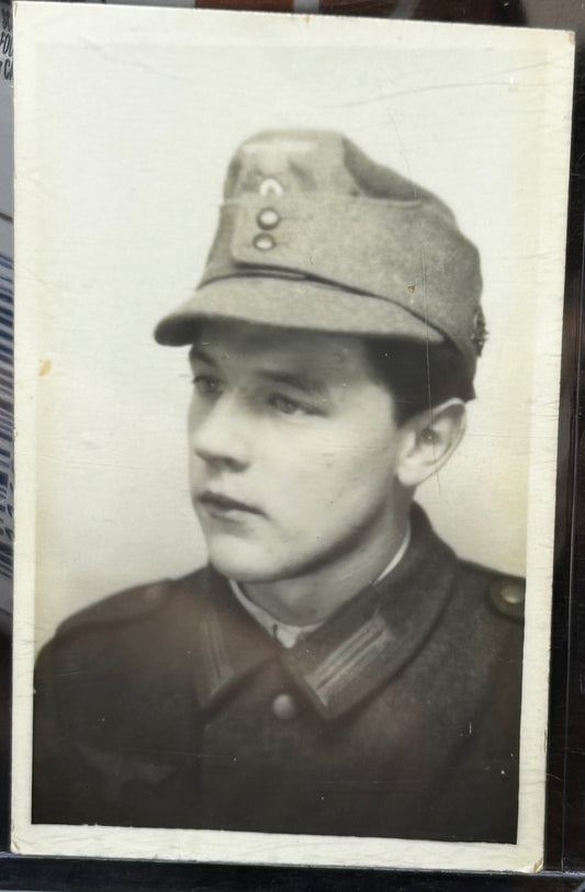 German WWII Small Gebirgsjager Mountain Troop Portrait Photo