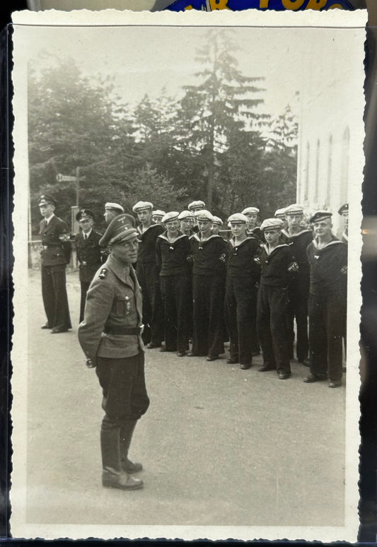 RARE! German WWII Naval Hitler Youth Photo