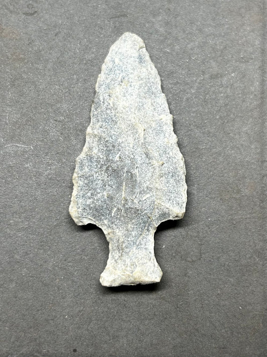 Archaic Period Motley Point Arrowhead Bottleneck Base Native American Artifact