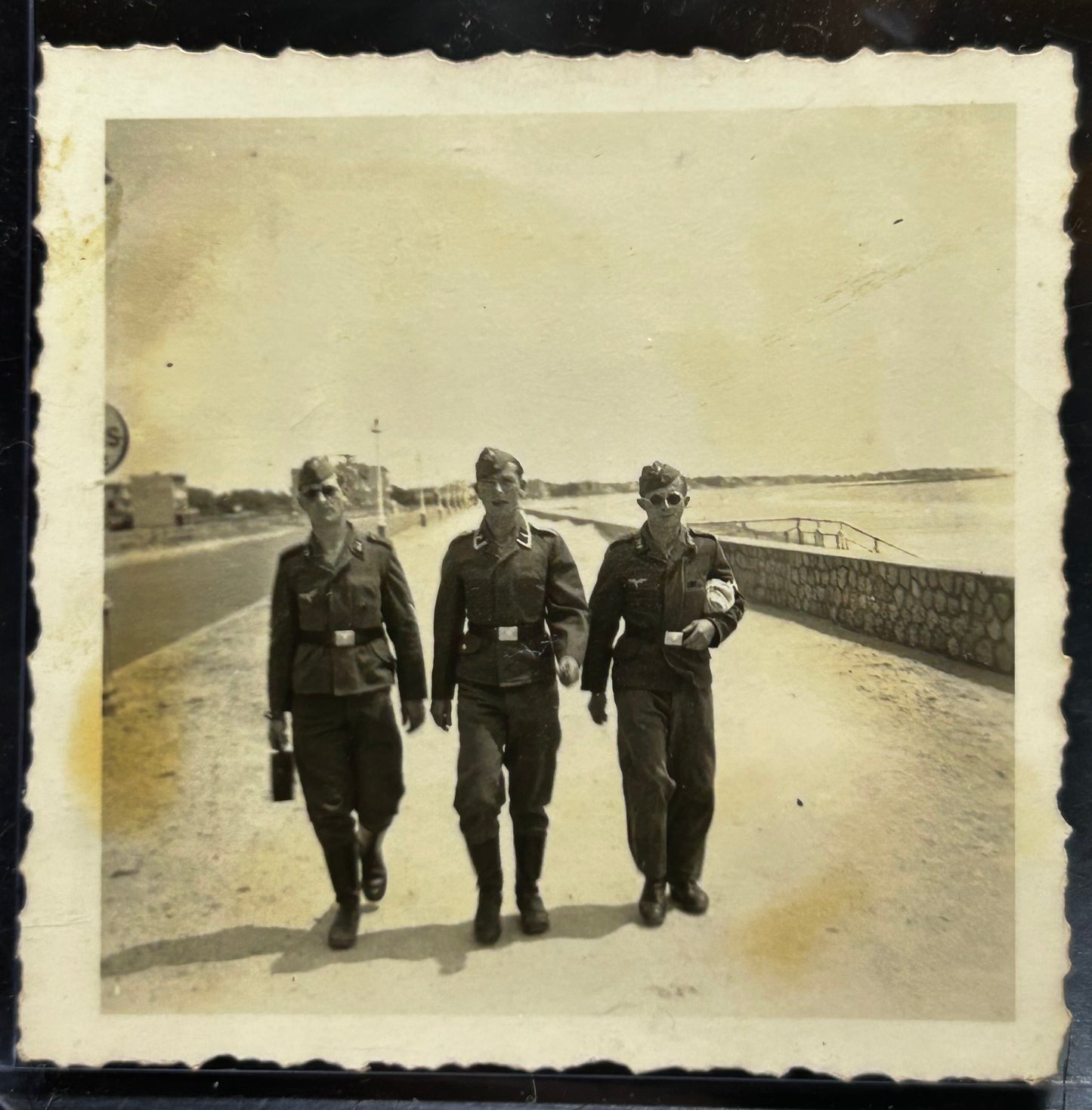 German WWII Luftwaffe Photo Soldiers Walking