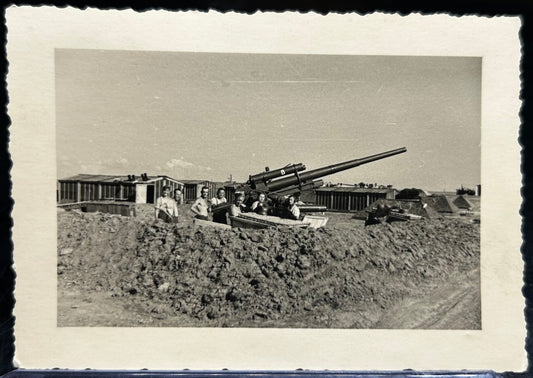 German WWII Luftwaffe Flak Artillery Gun Photo