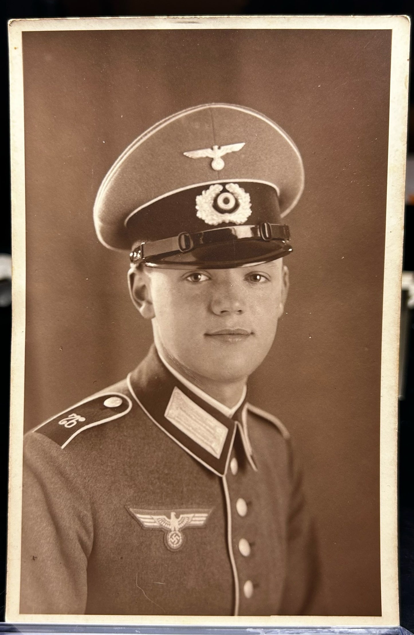 German WWII Heer Portrait Photo Waffenrock 92nd Infantry