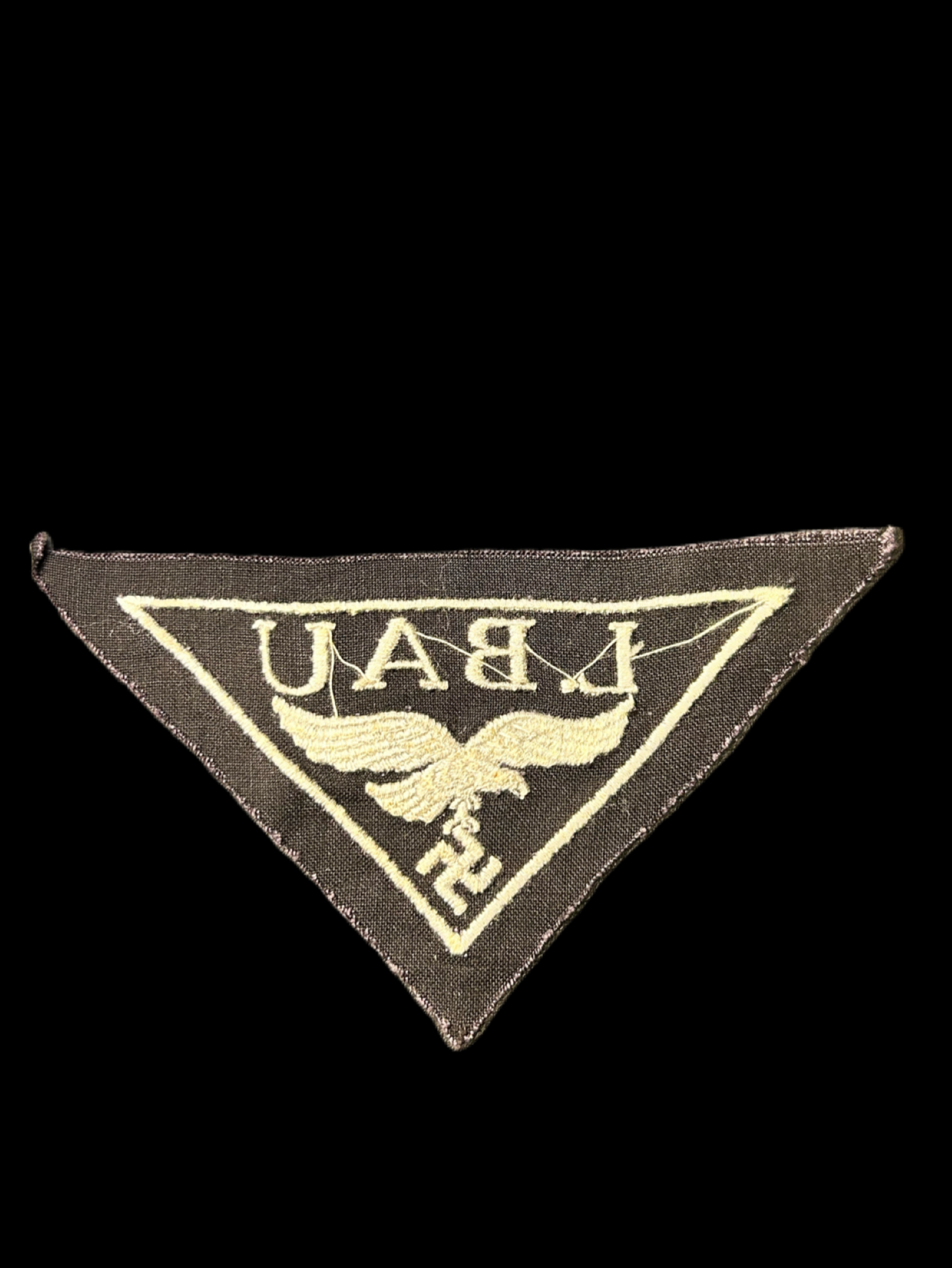 Large L.BAU Luftwaffe Construction Workers Badge