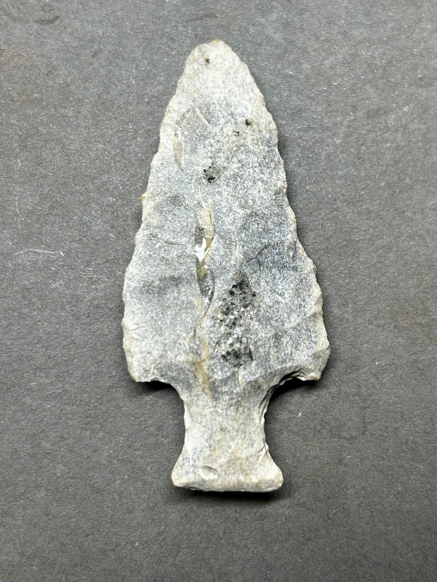 Archaic Period Motley Point Arrowhead Bottleneck Base Native American Artifact