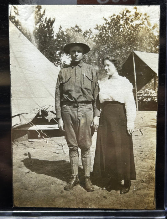 U.S. WWI Soldier W/ Spouse Photo Album Removed