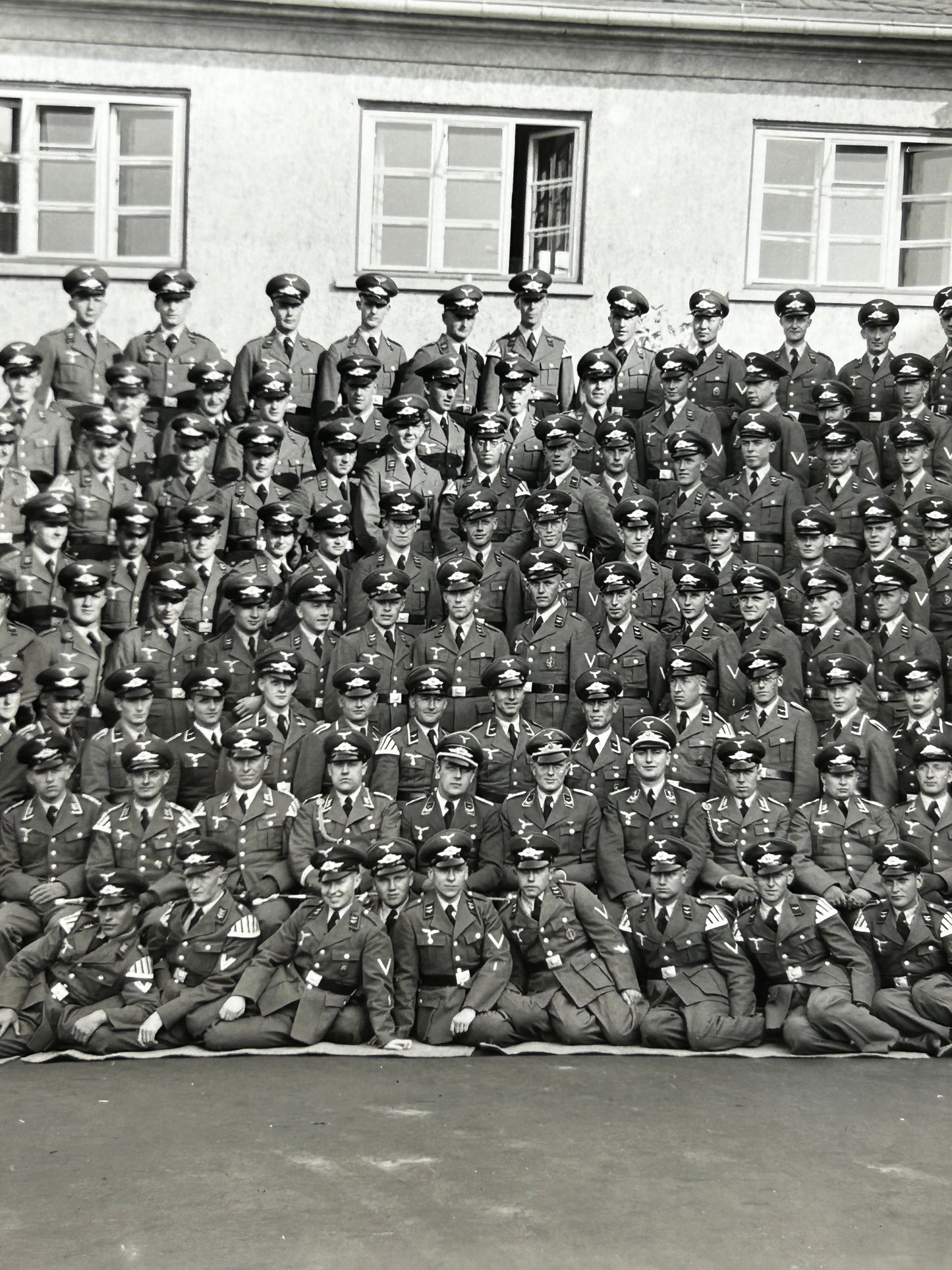 German WWII Photo Large Size Photo Of Luftwaffe Unit