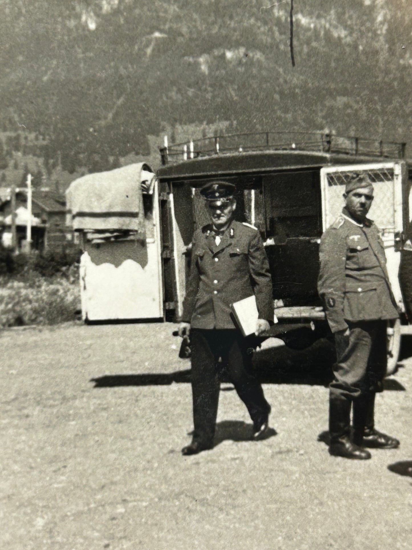 German WWII Photo High Ranking Officers & Possible Knights Cross Winner