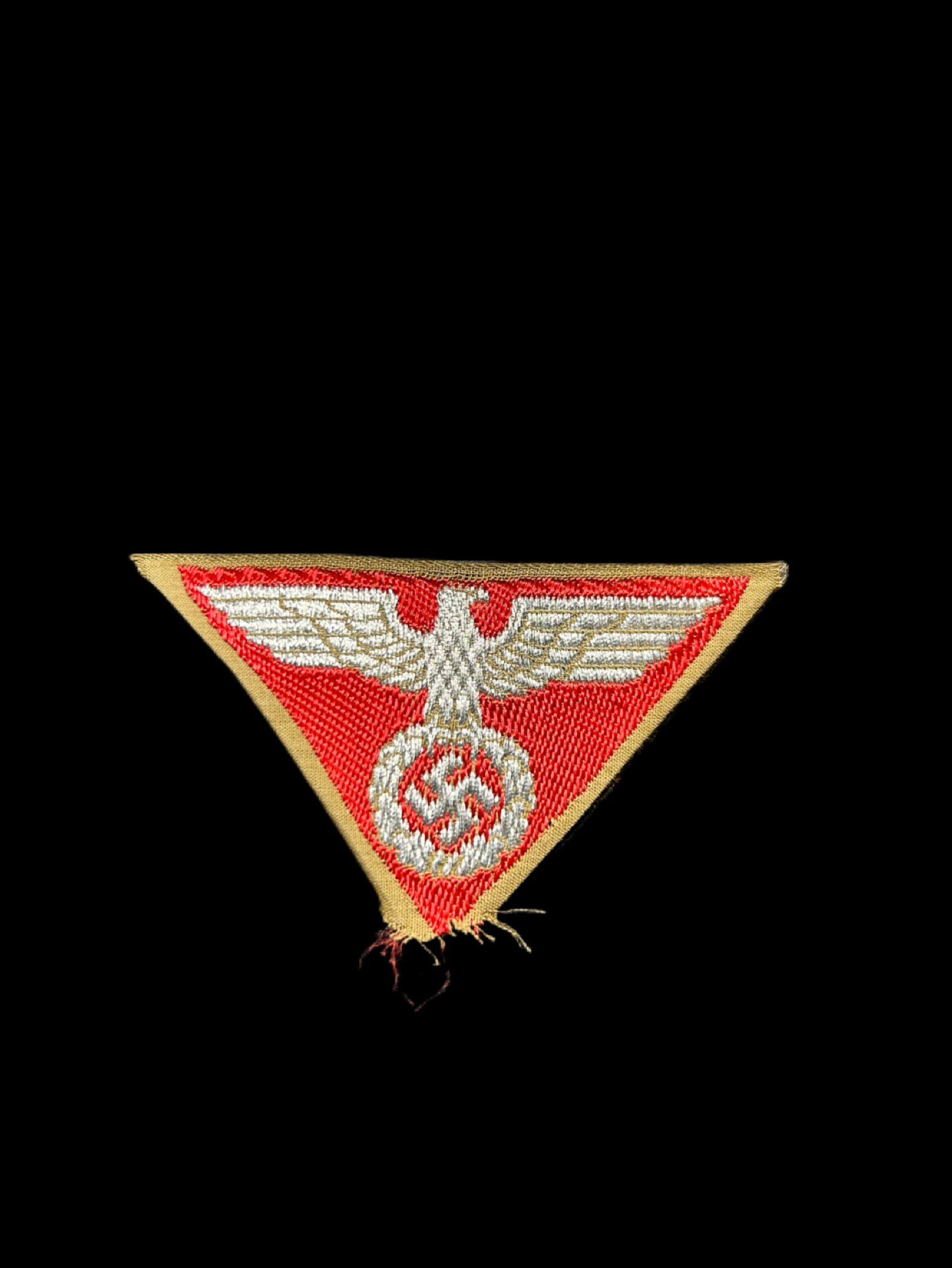 SA Overseas Cap Insignia In Bevo