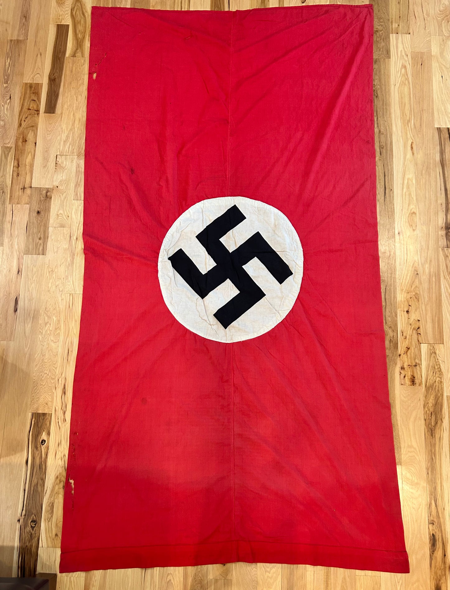Massive 9x5 Ft NSDAP flag with slight condition issues