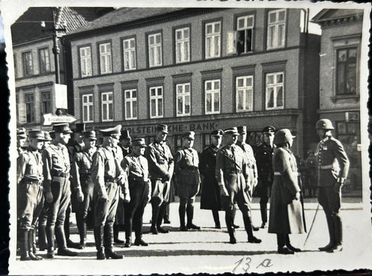 Rare! German WWII High Rank SA & Algemeine SS Men Photo