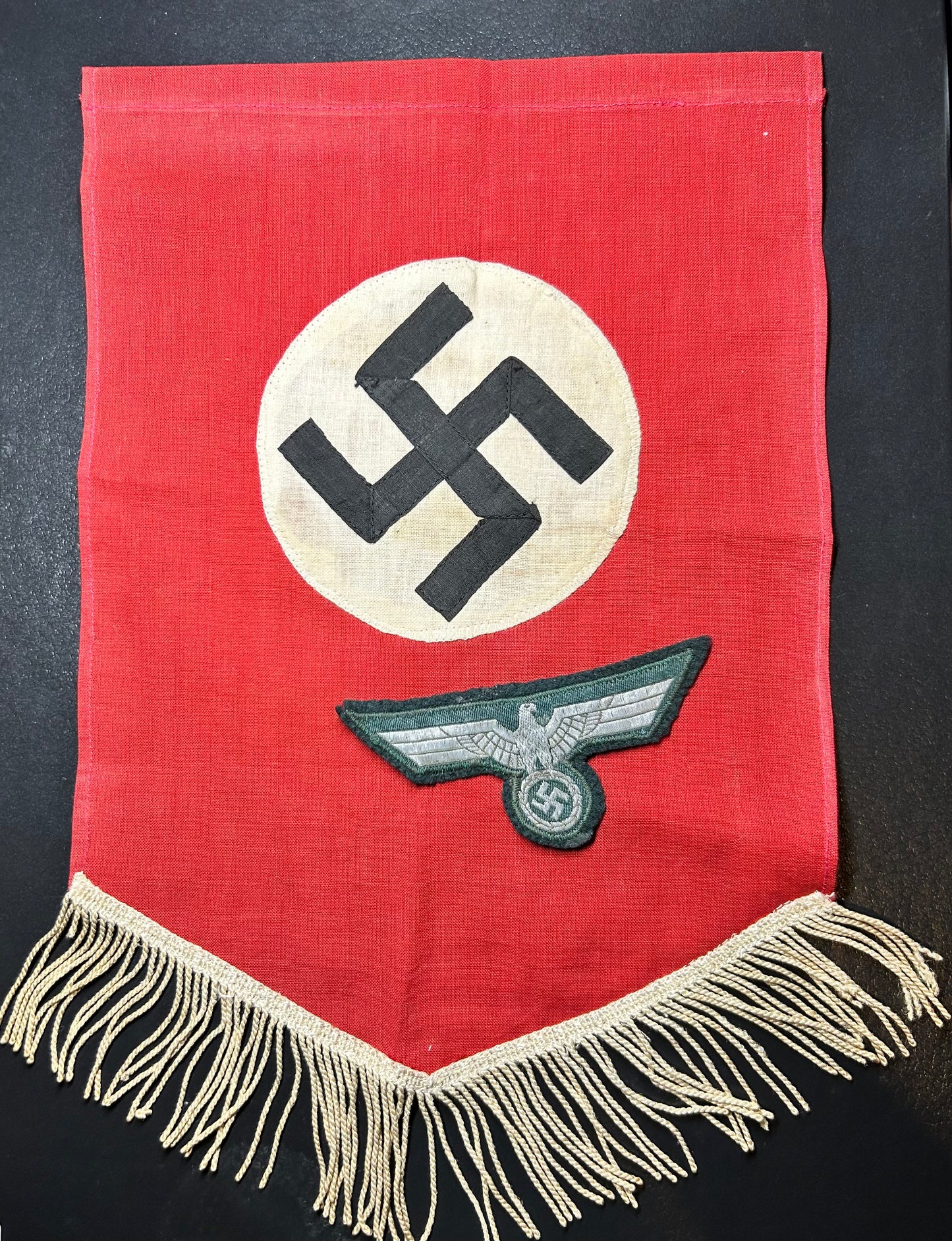 Small German Table flag With Tassels