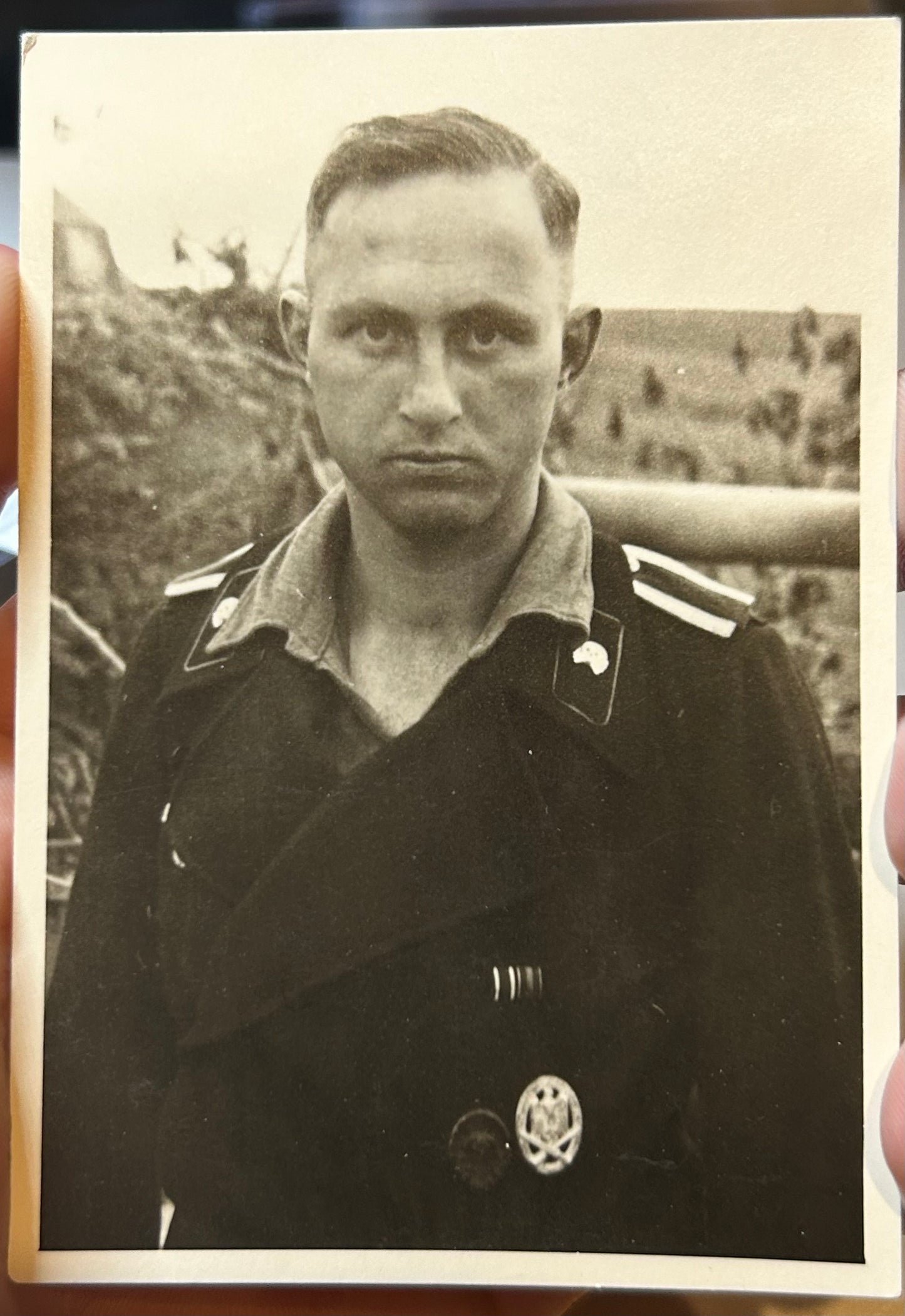 Thousand Yard Stare Original Panzer Soldier Photo