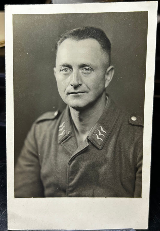 German WWII Luftwaffe Portrait Named/Dated On Back