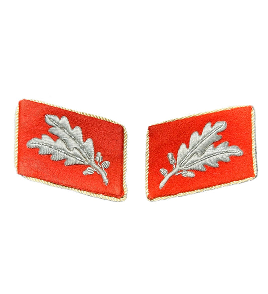 SA Collar Tabs Bright Red Oberführer Group Staff